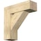 Ekena Millwork Traditional Block Rough Sawn Bracket w/ Offset Brace, Douglas Fir, 8"W x 24"D x 24"H BKT0806X24X24TRA05RDF - alternate 1